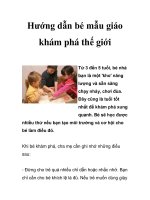 Hướng dẫn bé mẫu giáo khám phá thế giới ppsx
