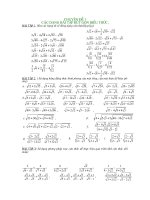 chuyên đề rút gọn biểu thức