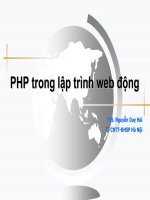PHP trong lập trình web động potx