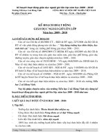 Kế hoạch giáo duc ngoài giờ lên lớp (Không hay trả lại)