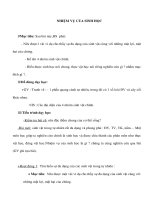 Giáo án Sinh học 6 - NHIỆM VỤ CỦA SINH HỌC pdf