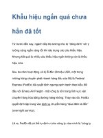 Khẩu hiệu ngắn quá chưa hẳn đã tốt pps