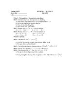 KIỂM TRA CHƯƠNG IV ĐẠI SỐ 9