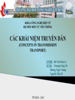 Tiểu luận: CÁC KHÁI NIỆM TRUYỀN DẪN (CONCEPTS IN TRANSMISSION TRANSPORT)