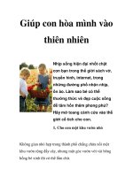 Giúp con hòa mình vào thiên nhiên ppt