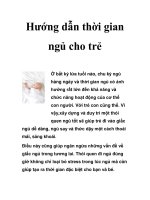 Hướng dẫn thời gian ngủ cho trẻ pot