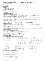 Đề cương ôn tập HKII - Toán 6