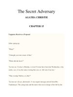 The Secret Adversary AGATHA CHRISTIE CHAPTER 15 ppsx
