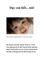 Dạy con biết... nói! ppsx