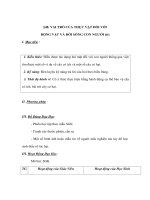 Sinh học 6 - VAI TRÒ CỦA THỰC VẬT ĐỐI VỚI ĐỘNG VẬT VÀ ĐỜI SỐNG CON NGƯỜI (tt) potx