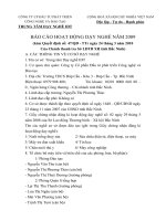 Báo cáo hoạt động TTDN IDT