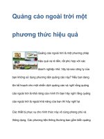 Quảng cáo ngoài trời một phương thức hiệu quả pdf