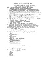 De+Dap an tieng Anh 6 ky II