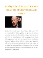 12 BÍ QUYẾT LÃNH ĐẠO CỦA NHÀ QUẢN TRỊ HUYỀN THOẠI JACK WELCH pot