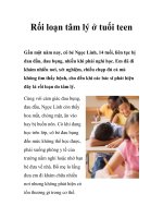 Rối loạn tâm lý ở tuổi teen pptx