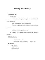 Giáo án Hoá 8 - Phương trình hoá học ppsx