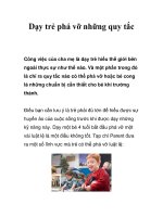 Dạy trẻ phá vỡ những quy tắc potx