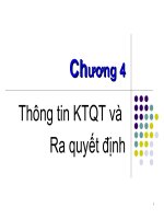 Chương 4: Thông tin KTQT và Ra quyết định pptx