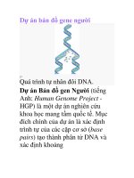 Dự án bản đồ gene người pdf