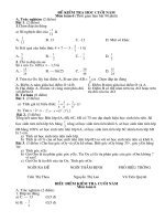 Đề thi HK II + đáp án + biểu điểm (đề số 5)
