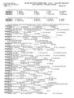 THI THỬ TN LẦN 1+KEY