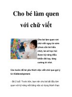 Cho bé làm quen với chữ viết docx
