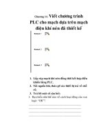 xây dựng các bài thực tập khí nén kết hợp điều khiển bằng PLC, chương 11 ppt