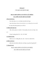 Giáo án Sinh học 12 - Chương IV: ỨNG DỤNG DI TRUYỀN HỌC - CHỌN GIỐNG VẬT NUÔI VÀ CÂY TRỒNG docx