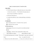 Giáo án Sinh học 6 - THỰC VẬT BẢO VỆ ĐẤT VÀ NGUỒN NƯỚC pptx