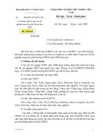 Dự thảo HD thi TN THPT năm 2009