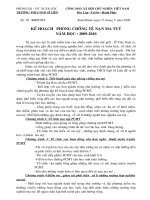 KẾ HOẠCH PCMT HOC ĐƯỜNG