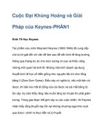 Cuộc Đại Khủng Hoảng và Giải Pháp của Keynes pot