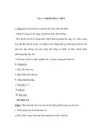 Giáo án Sinh học 9 - KIỂM TRA 1 TIẾT ppsx