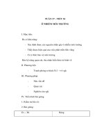 Giáo án Sinh học 9 - Ô NHIỄM MÔI TRƯỜNG pps