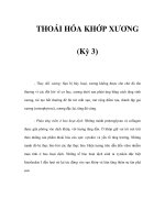 THOÁI HÓA KHỚP XƯƠNG (Kỳ 3) doc