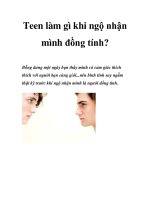 Teen làm gì khi ngộ nhận mình đồng tính? pdf