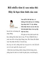 Rối nhiễu tâm lý sau mùa thi: Hãy là bạn tâm tình của con ppt