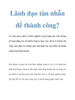 Lãnh đạo tàn nhẫn để thành công? pps