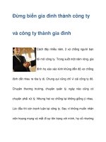 Đừng biến gia đình thành công ty docx