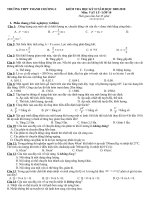 Đề kiểm tra HKII Vật lí 10 CB