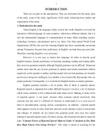 the study common errors of reported speech made by grade 11 students at doc binh kieu high school, kien giang province