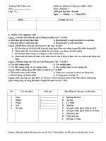 Đề thi học kì II - Sinh 7