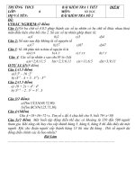 Kiềm tra 1 tiết - Môn đại số lớp 6 ppsx