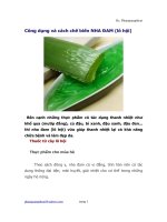 Công dụng và cách chế biến nha đam (lô hội)- ks phanquangthoai pptx