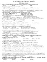 Đề ôn thị TH THPT- Vô cơ -Đề 4