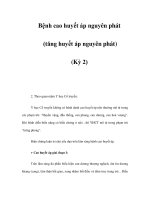 Bệnh cao huyết áp nguyên phát (tăng huyết áp nguyên phát) (Kỳ 2) doc