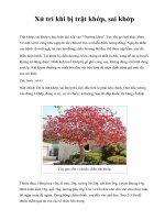 Xử trí khi bị trật khớp, sai khớp ppsx