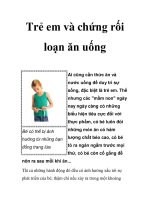 Trẻ em và chứng rối loạn ăn uống ppsx