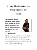 10 bước dẫn đến thành công trong việc nuôi dạy con cái ppsx