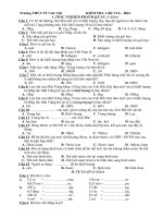 đề kiểm tra 1 tiết VL6 học kì 1; 2